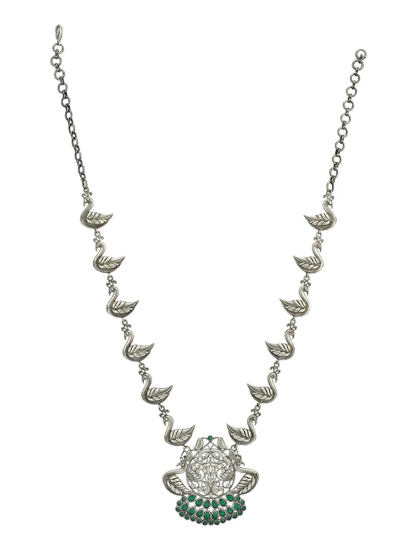 green brass long necklace - 19755194 - Standard Image - 2