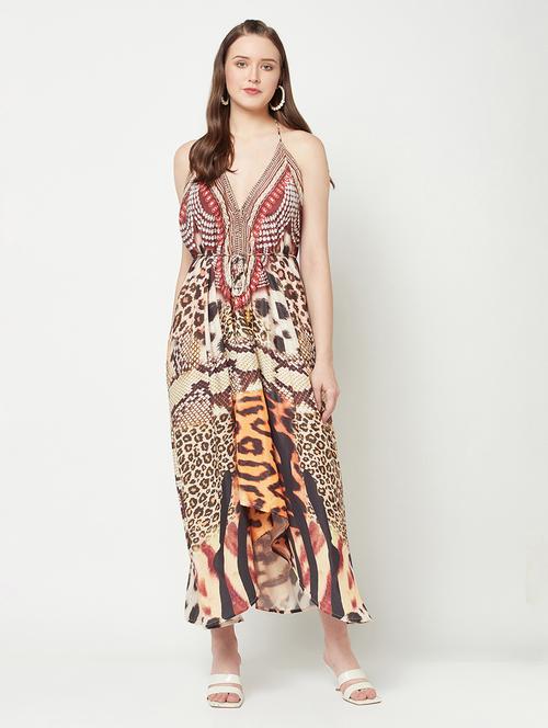 women's fit & flare self design dress - 19755399 -  Standard Image - 0