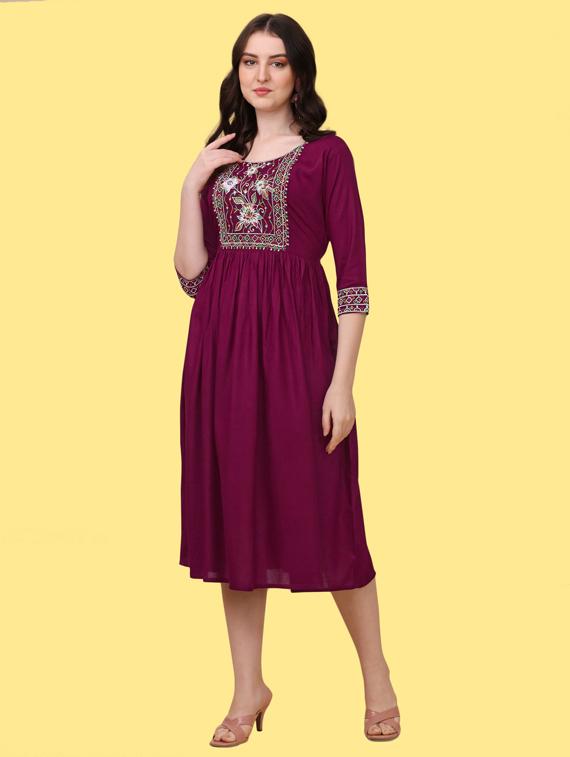 self design a-line dress - 19755929 - Standard Image - 2