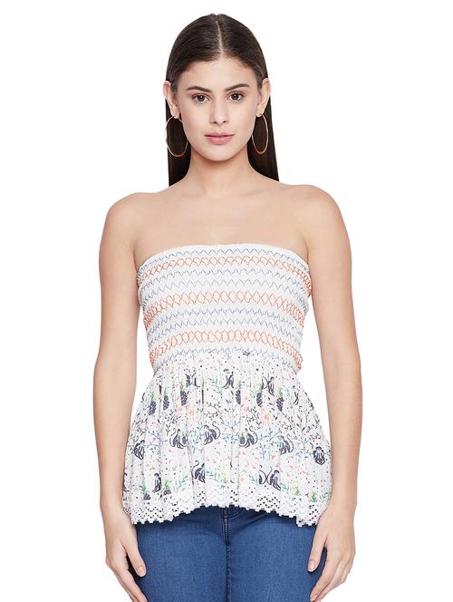 women's tube off shoulder top - 19756383 - Standard Image - 0