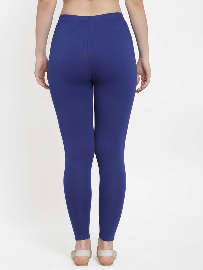blue cotton lycra leggings - 19756645 -  Standard Image - 2