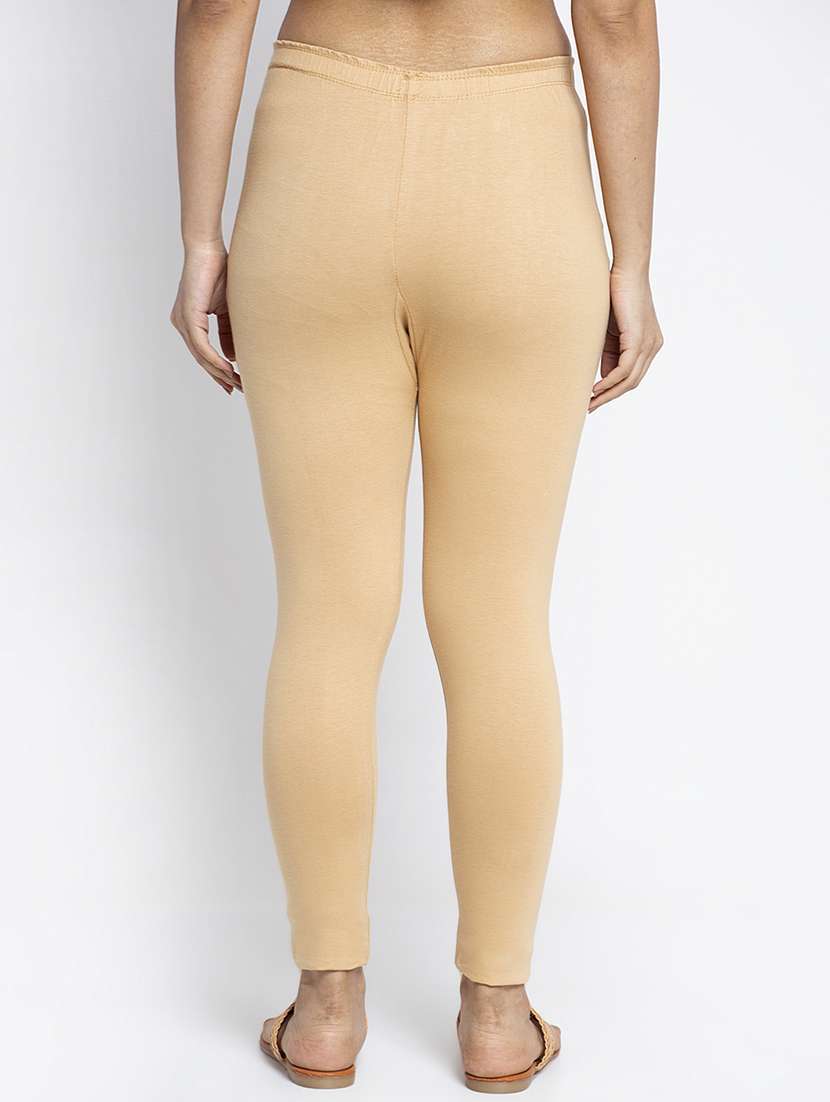 beige cotton lycra leggings - 19756649 -  Standard Image - 2