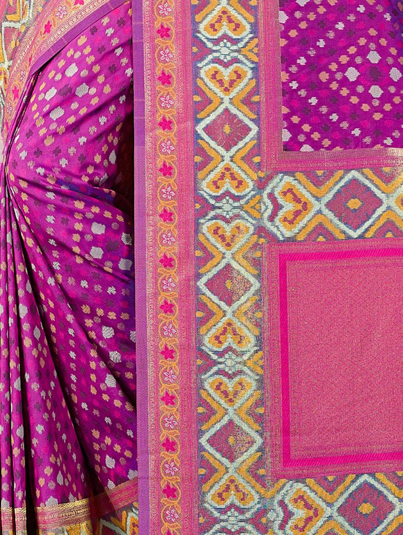 women's self design purple colored saree with blouse - 19757165 - Standard Image - 2