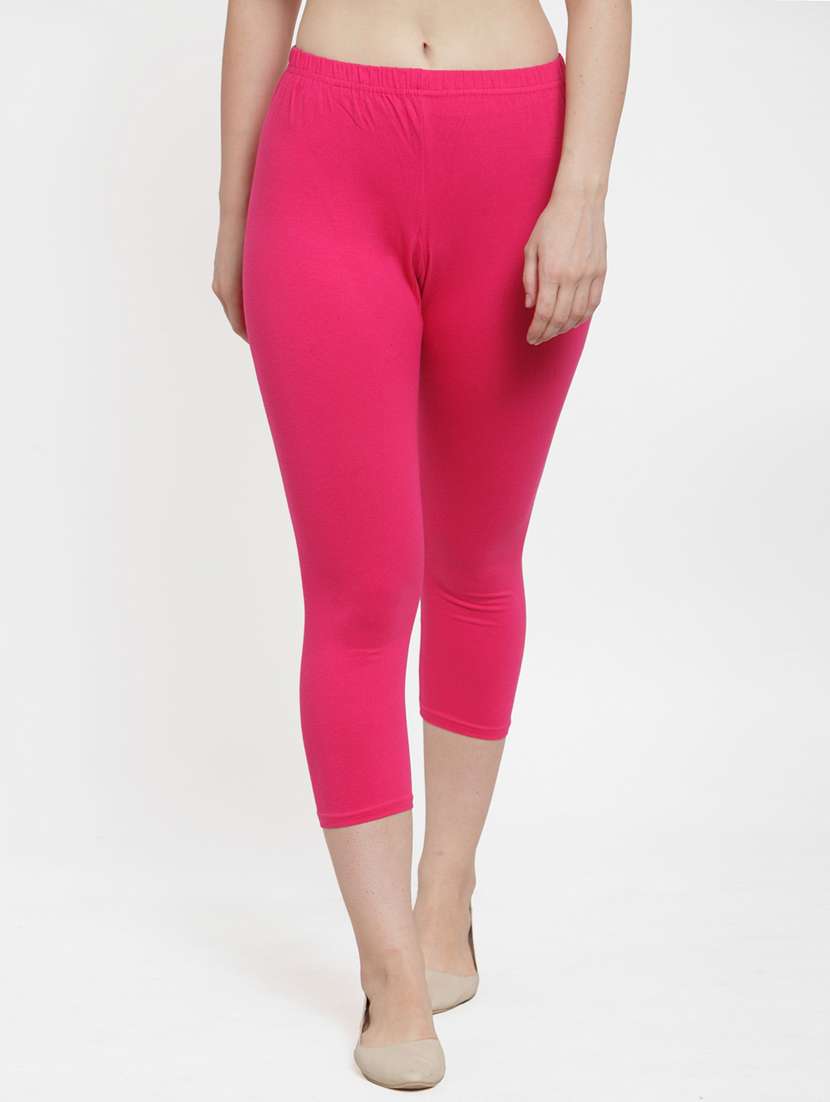 pack of 3 solid capri leggings - 19757318 - Standard Image - 2