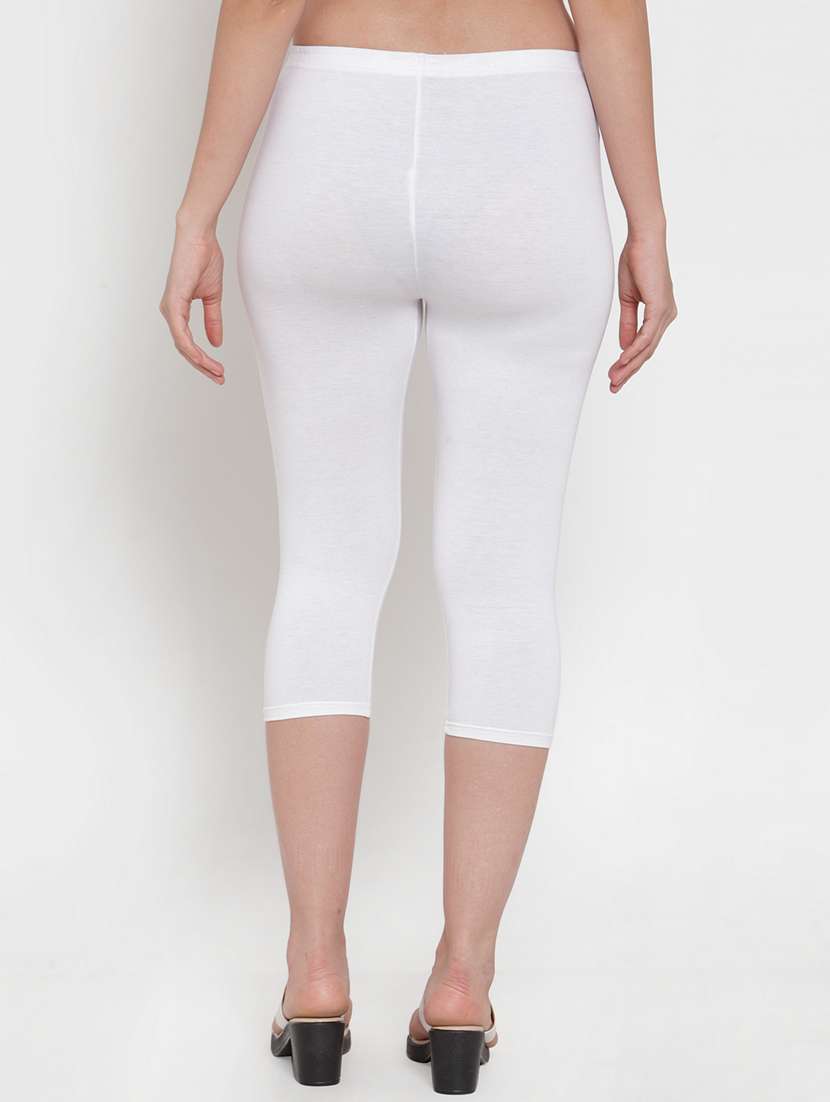 mid rise solid capri leggings  - 19757582 -  Standard Image - 2