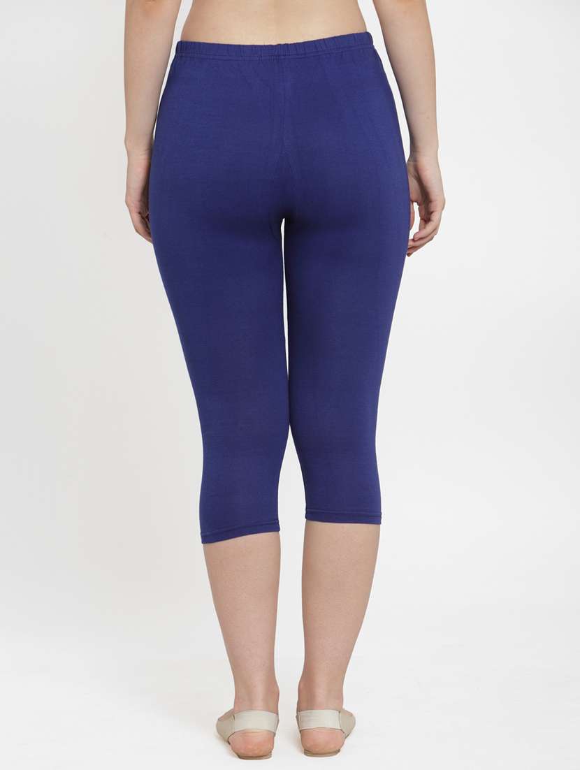 mid rise solid capri leggings  - 19757585 -  Standard Image - 2
