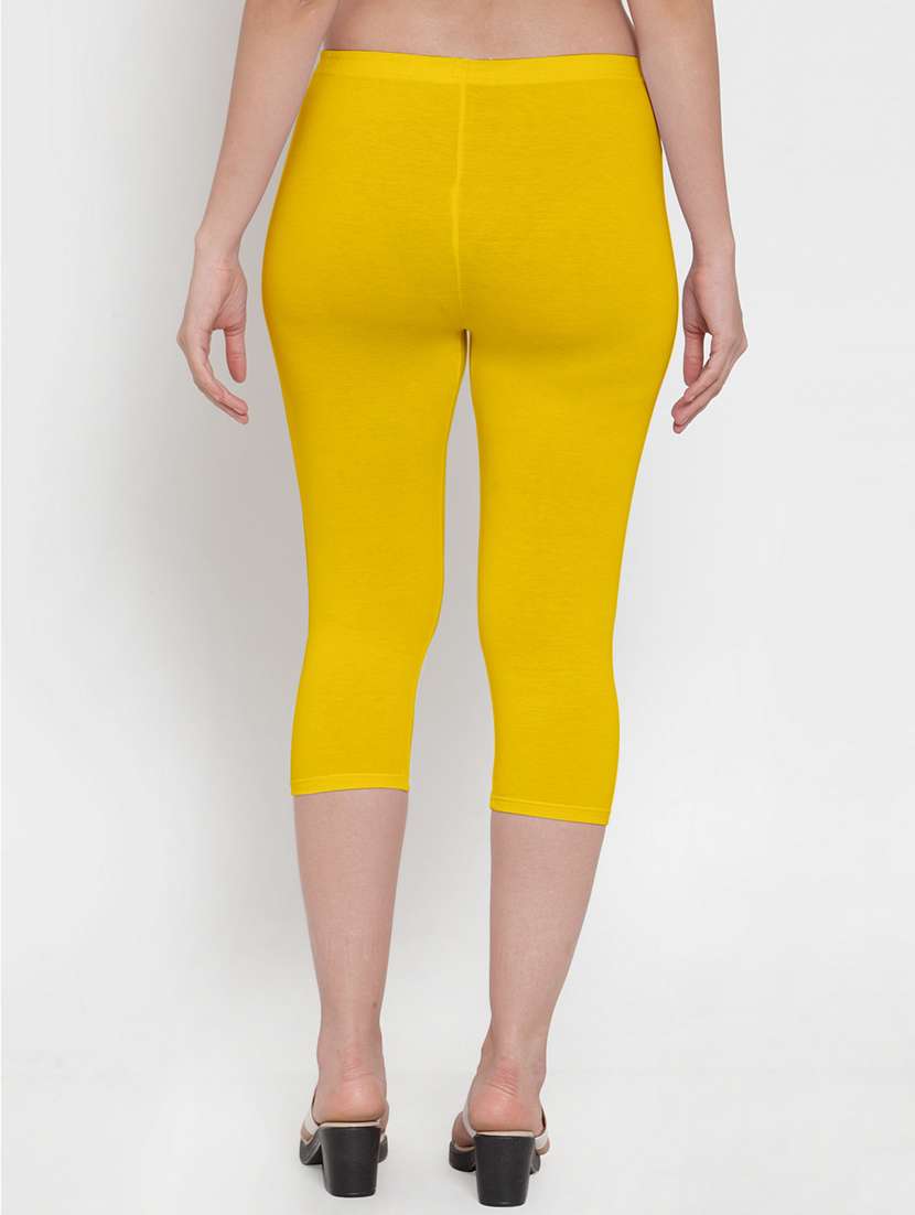 mid rise solid capri leggings - 19757586 - Standard Image - 2
