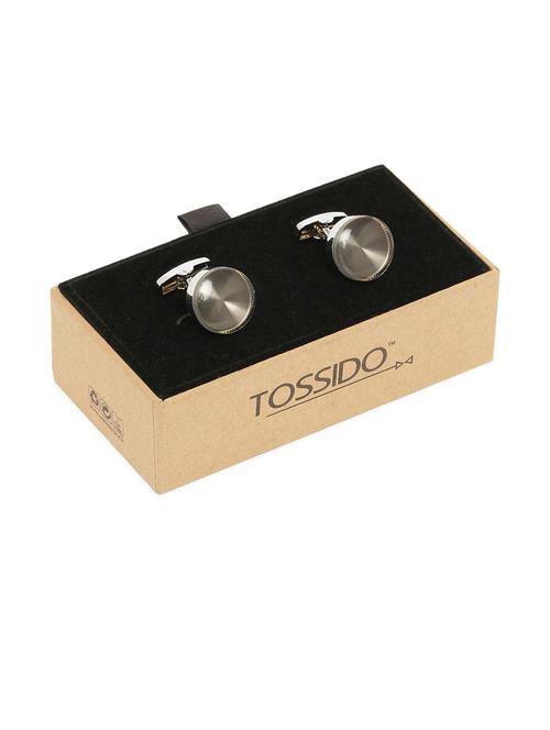 brown metal cufflink - 19761309 - Standard Image - 0