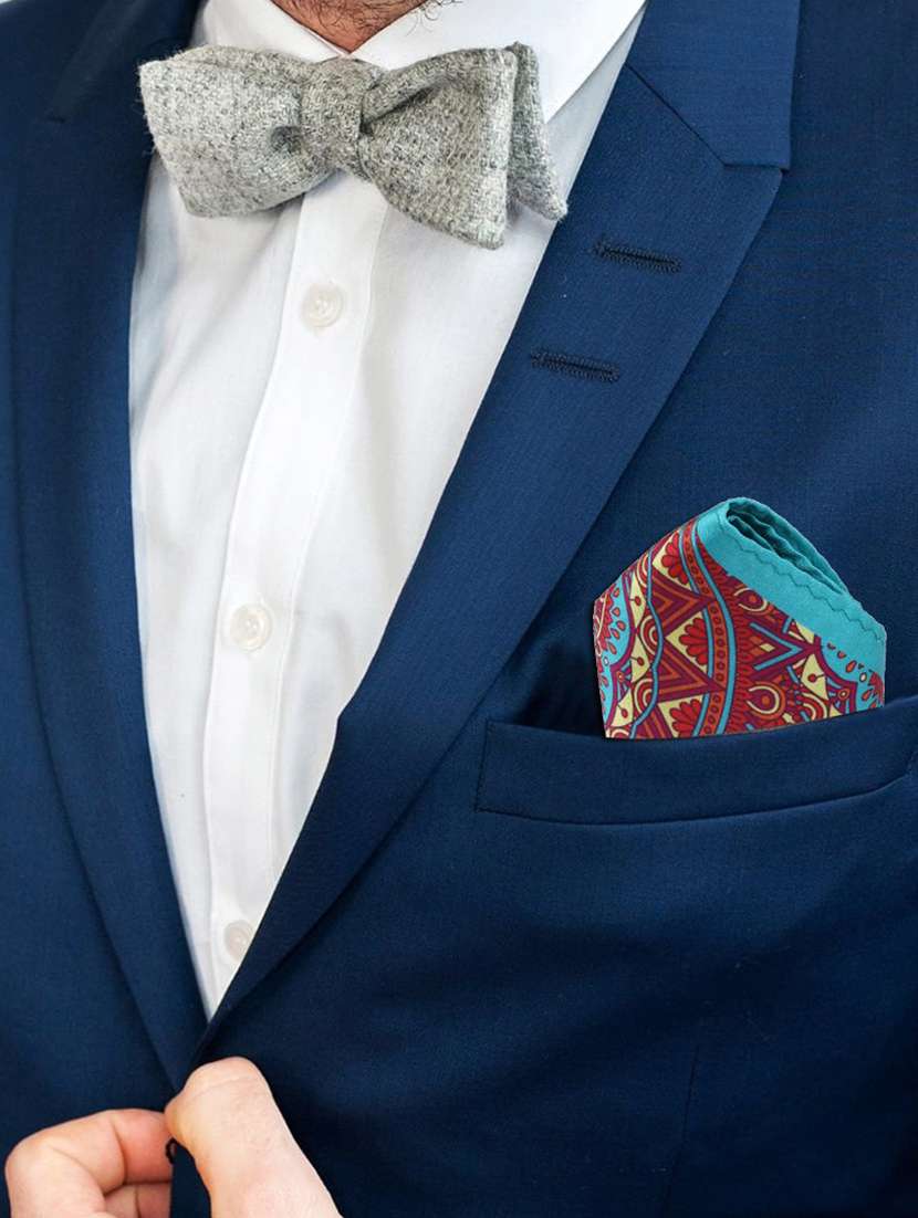 multicolor polyester pocketsquare - 19762112 -  Standard Image - 2