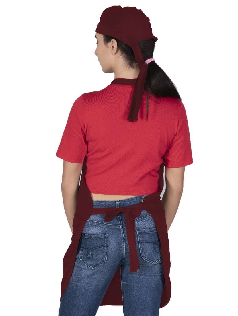 ad2cart maroon solid apron - 19763526 -  Standard Image - 2