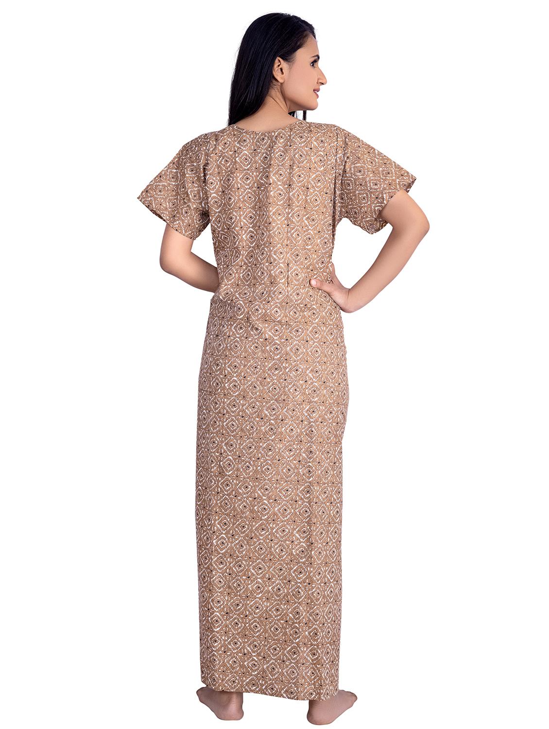 round neck printed nighty - 19763858 - Standard Image - 2