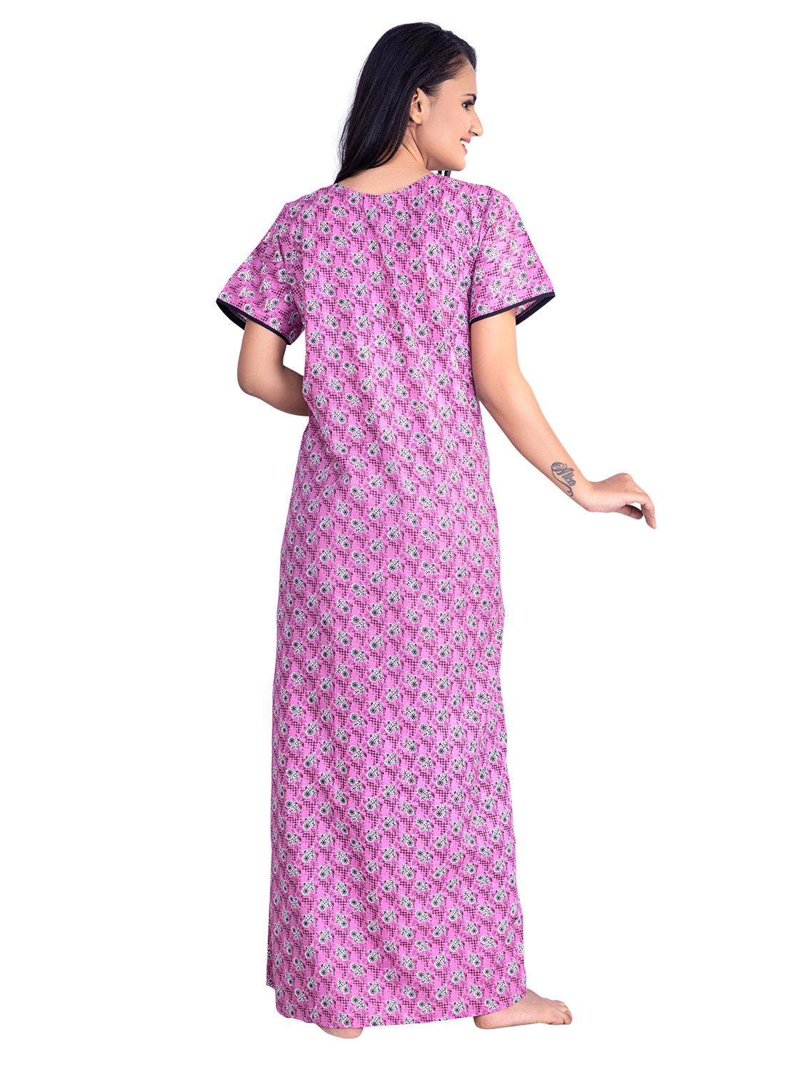 v-neck printed nighty - 19763861 - Standard Image - 2