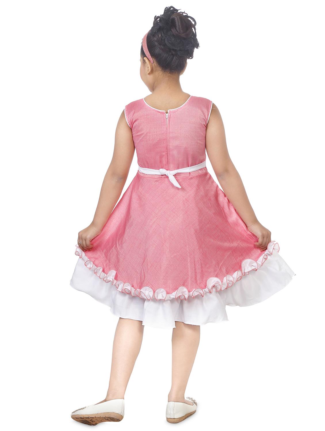 girls round neck sleeveless frock - 19765798 - Standard Image - 2