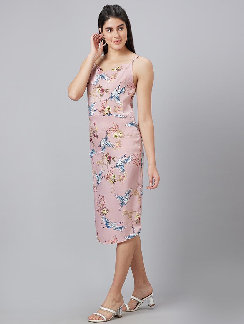 pink floral printed sheath dress - 19766421 - Standard Image - 2