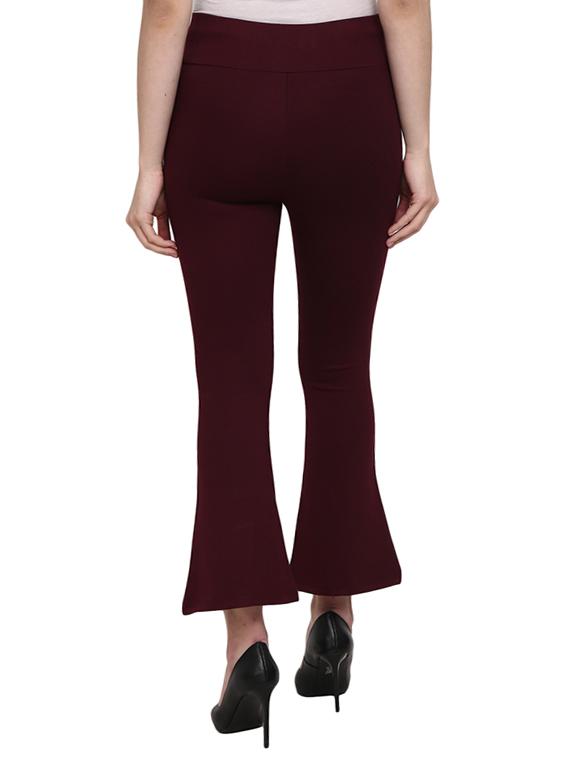 maroon cotton jegging - 19766518 - Standard Image - 2