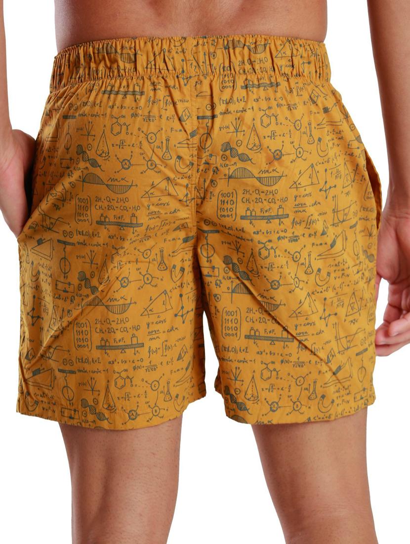 yellow cotton blend boxer - 19766629 - Standard Image - 2