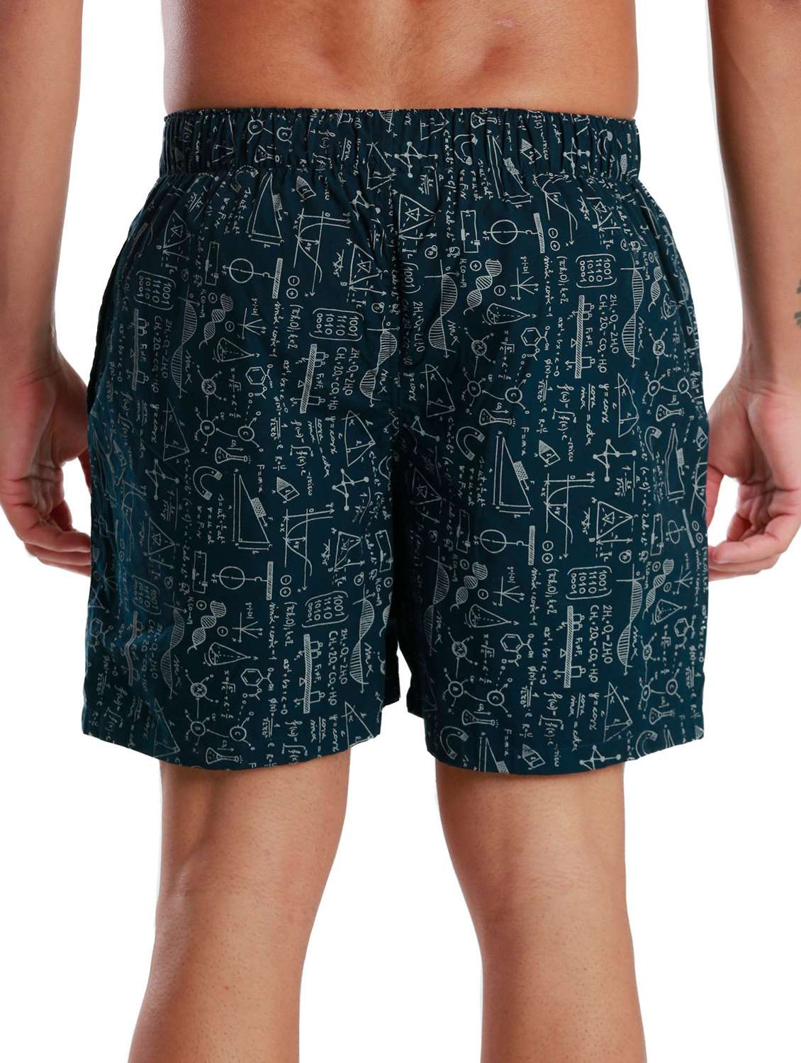 blue cotton blend boxer - 19766632 - Standard Image - 2