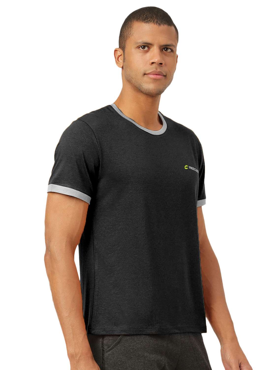 men round neck solids t-shirt - 19767167 -  Standard Image - 2