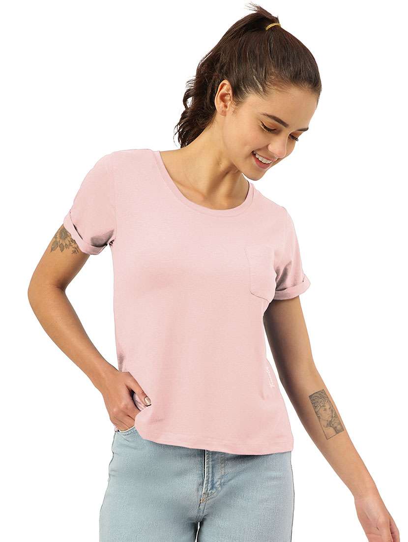 women's plain round neck t-shirt