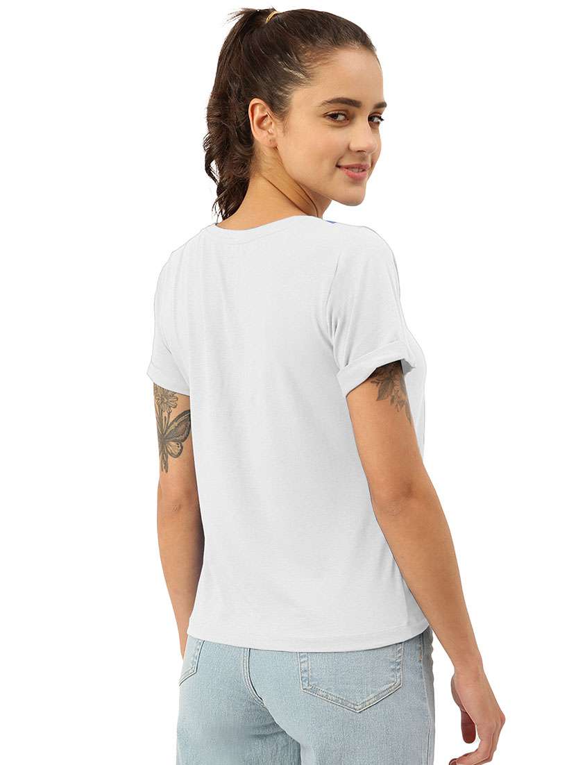 women's plain round neck t-shirt - 19767199 -  Standard Image - 2