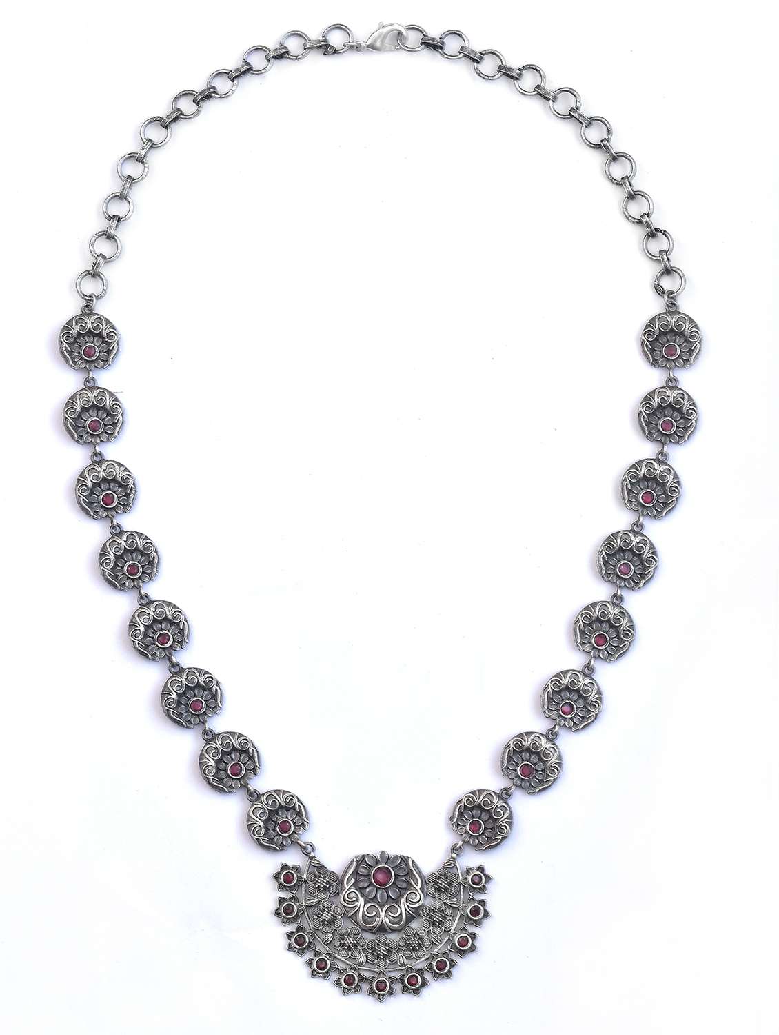 red brass necklaces and earring - 19768393 -  Standard Image - 2