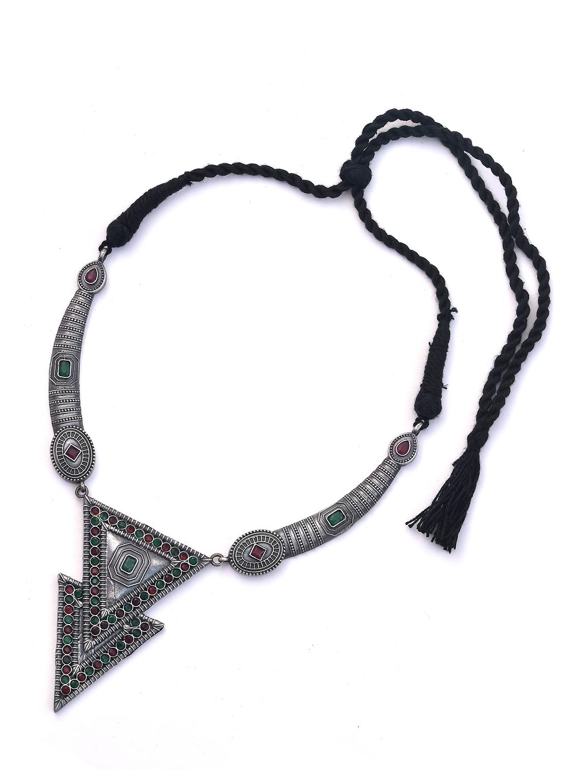 red brass necklaces and earring - 19768396 - Standard Image - 2
