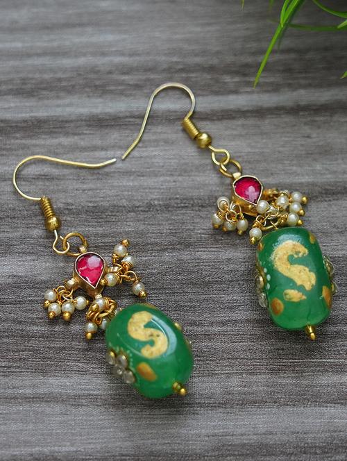 matte gold brass earrings - 19768446 -  Standard Image - 0