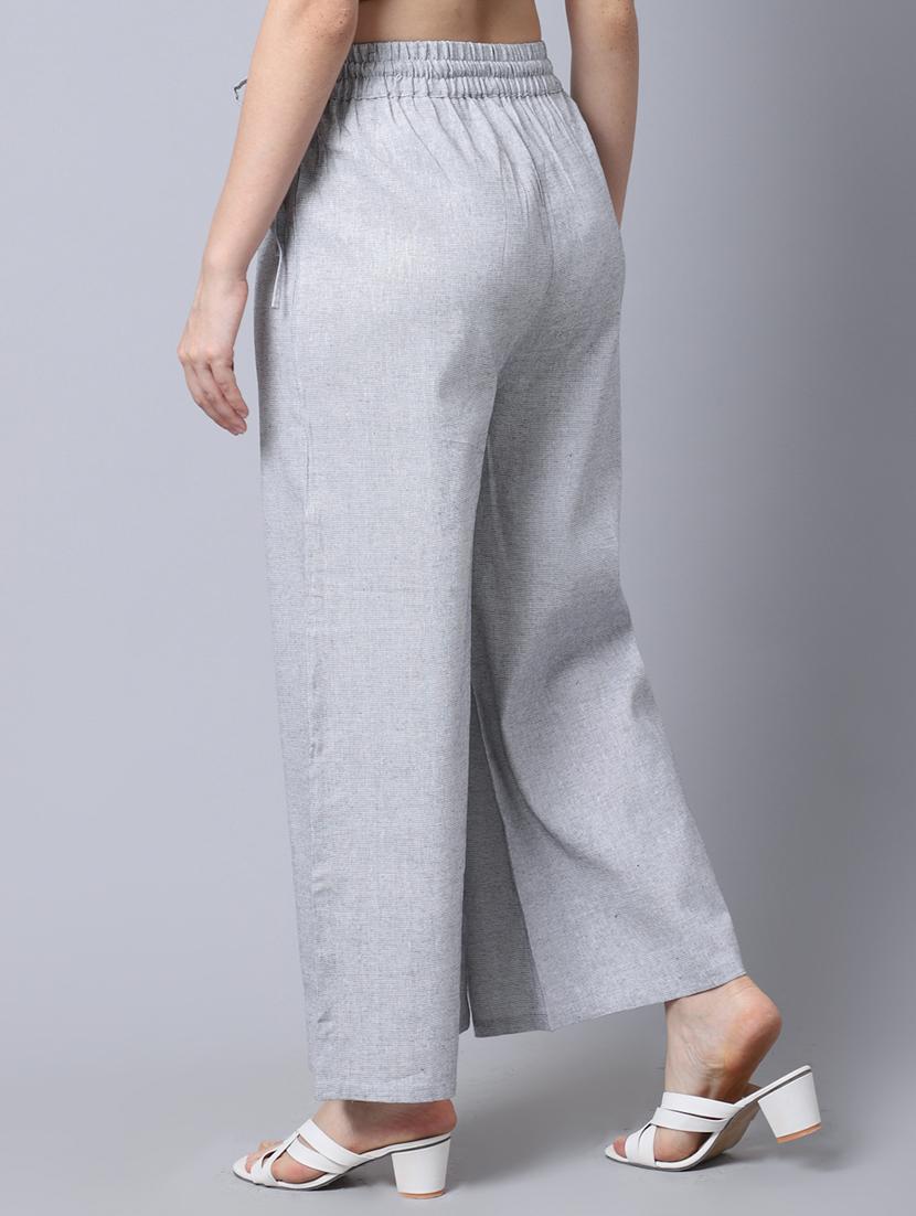mid rise solid palazzo - 19771501 - Standard Image - 2