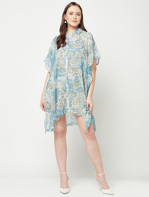 women's asymmetric paisley dress - 19772520 -  Standard Image - 0
