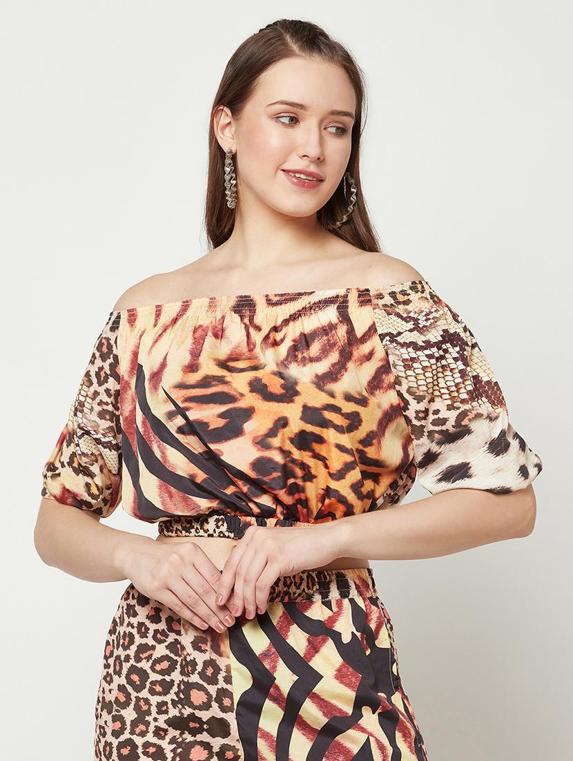 women's crop off shoulder top - 19772553 -  Zoom Image - 0