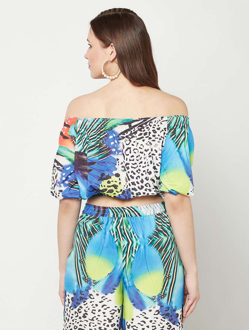 women's crop off shoulder top - 19772555 -  Standard Image - 2