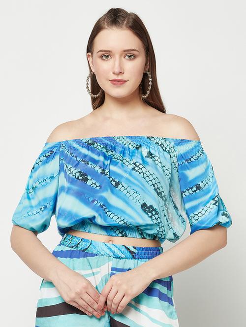 women's crop off shoulder top - 19772558 -  Standard Image - 0