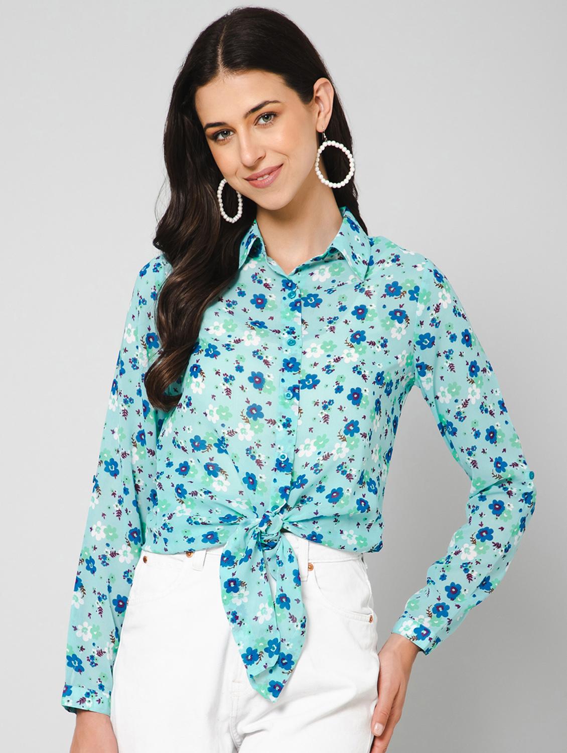 florals print regular shirt - 19775876 -  Zoom Image - 0