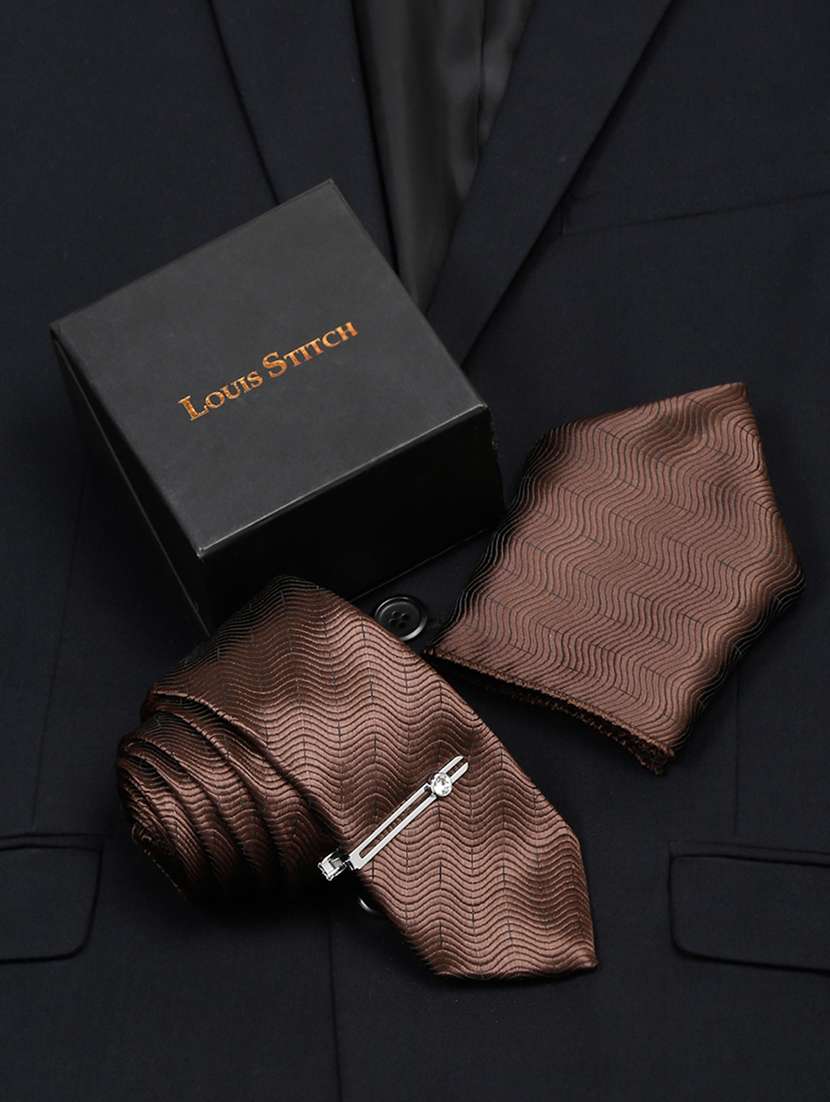 louis stitch mens necktie suit accessories set 