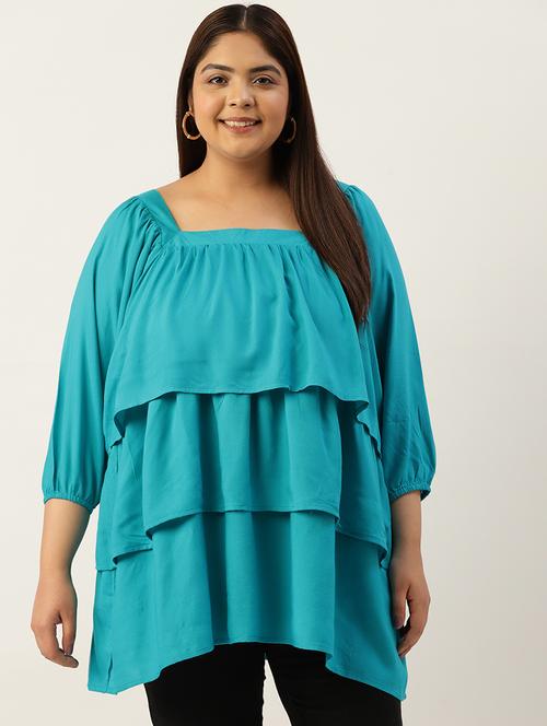 women's layered square neck top - 19777750 -  Standard Image - 0