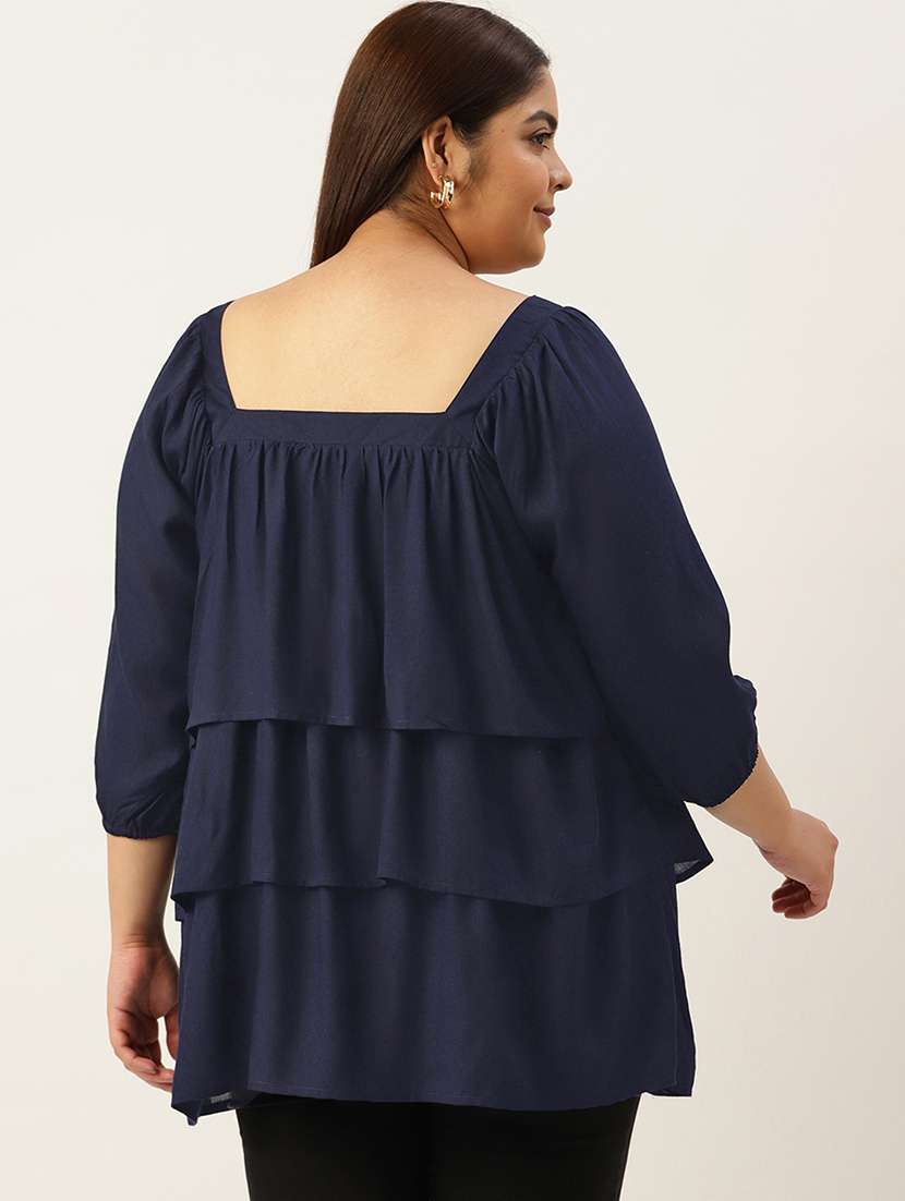 women's layered square neck top - 19777756 -  Standard Image - 2