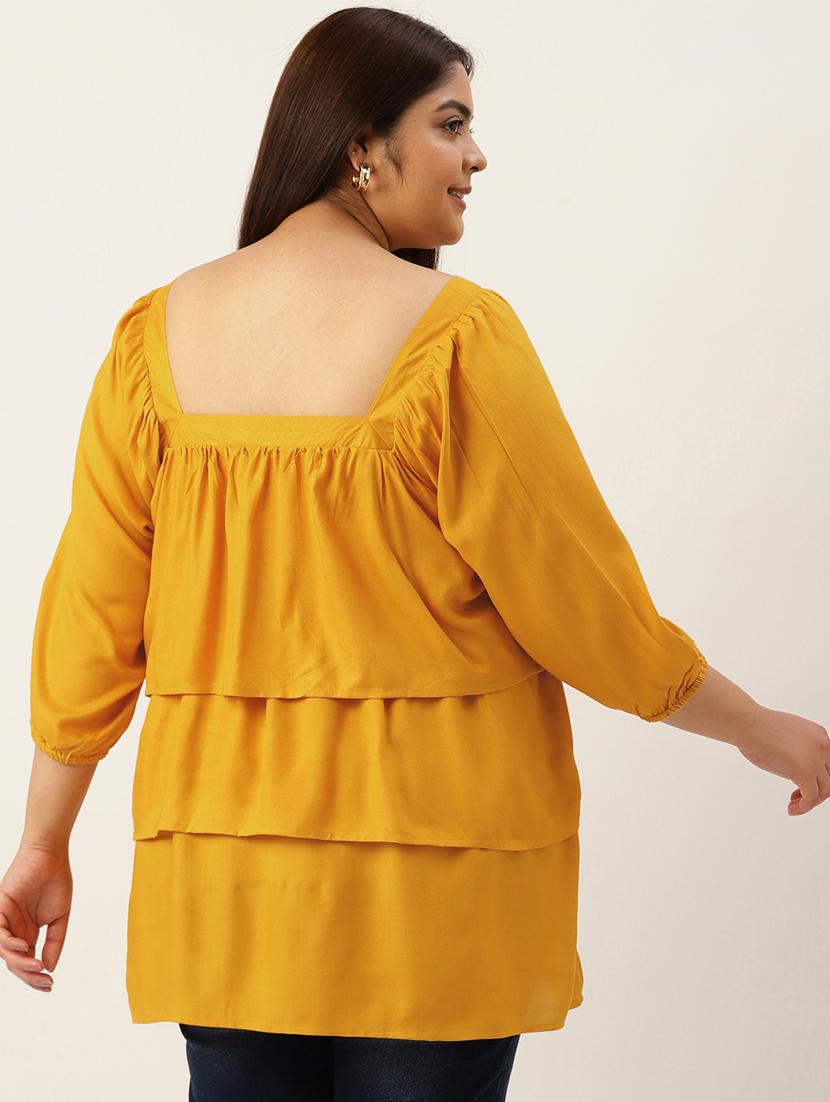 women's layered square neck top - 19777758 - Standard Image - 2