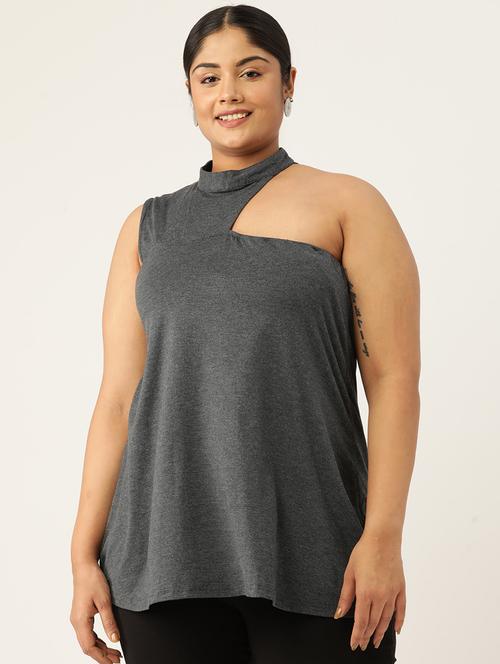 women's a line single shoulder top - 19777877 -  Standard Image - 0