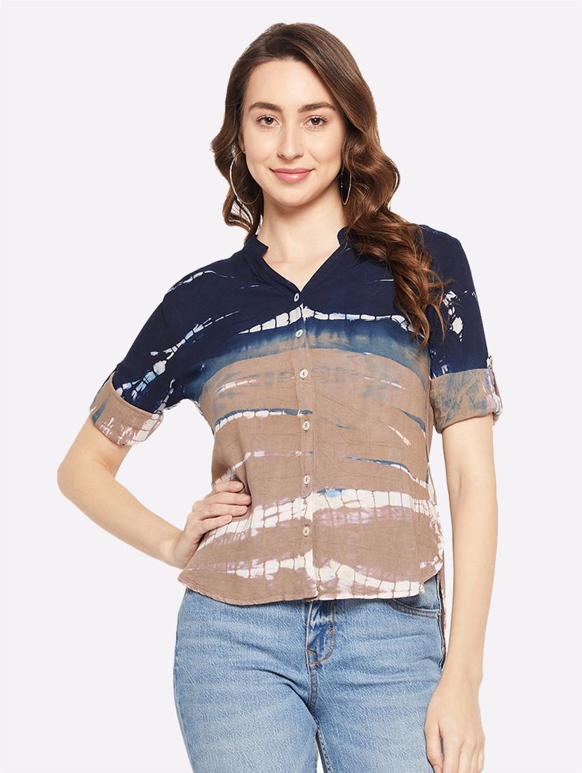 printed rayon regular shirt - 19777986 - Zoom Image - 0