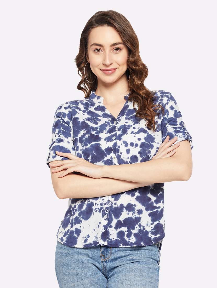 printed rayon regular shirt