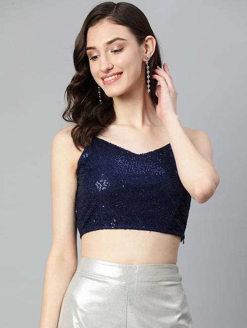 women's crop shoulder strap top - 19778642 -  Standard Image - 0