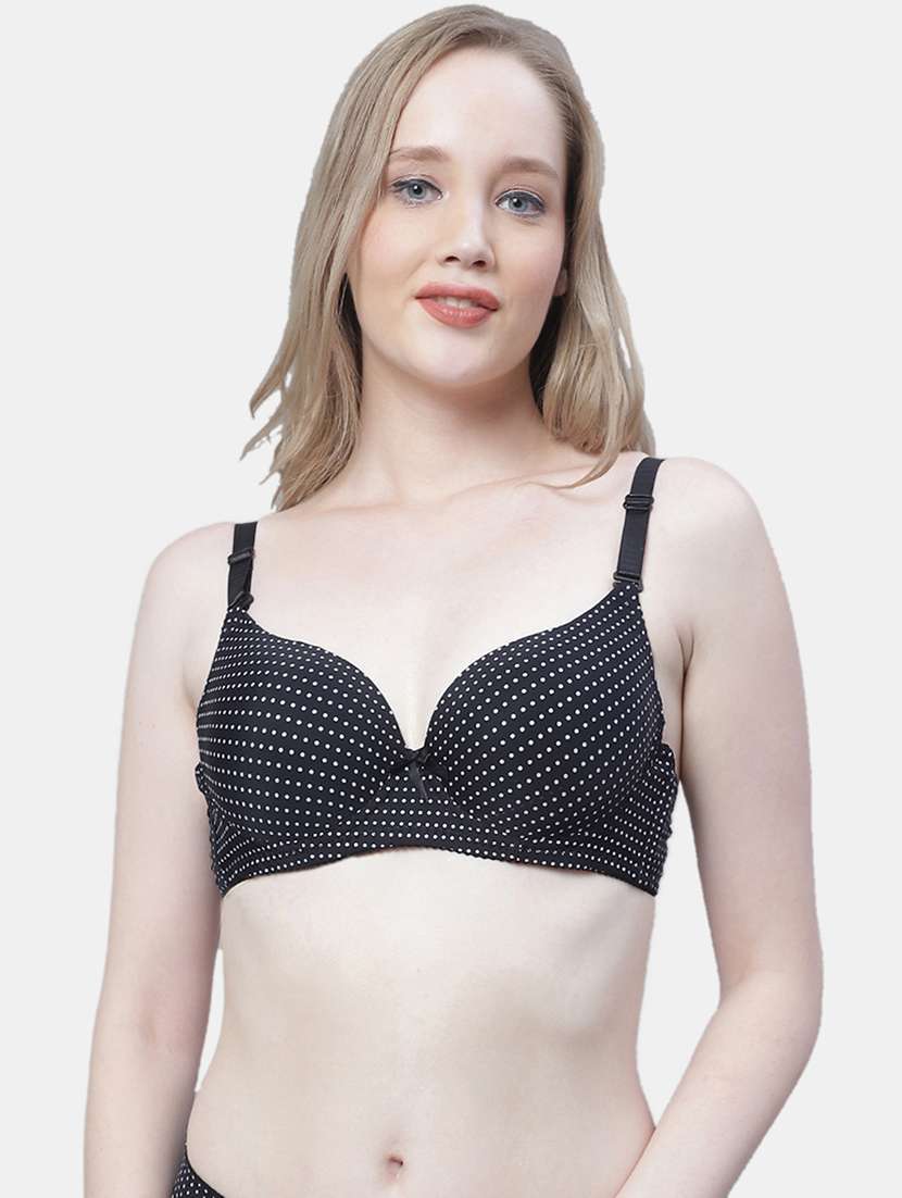 black poly spandex tshirt bra