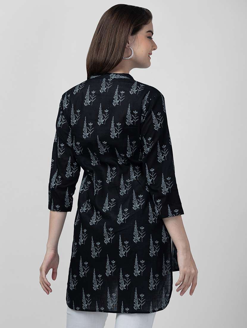 printed cotton regular tunic - 19779173 -  Standard Image - 2