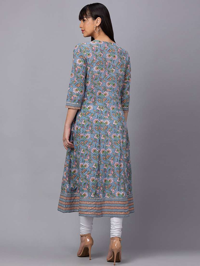 women's flared kurta - 19779198 -  Standard Image - 2