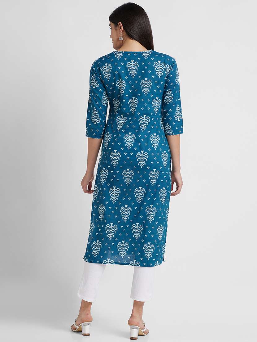 women's straight kurta - 19779237 -  Standard Image - 2