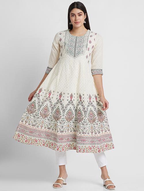 women's flared kurta - 19779238 - Standard Image - 0