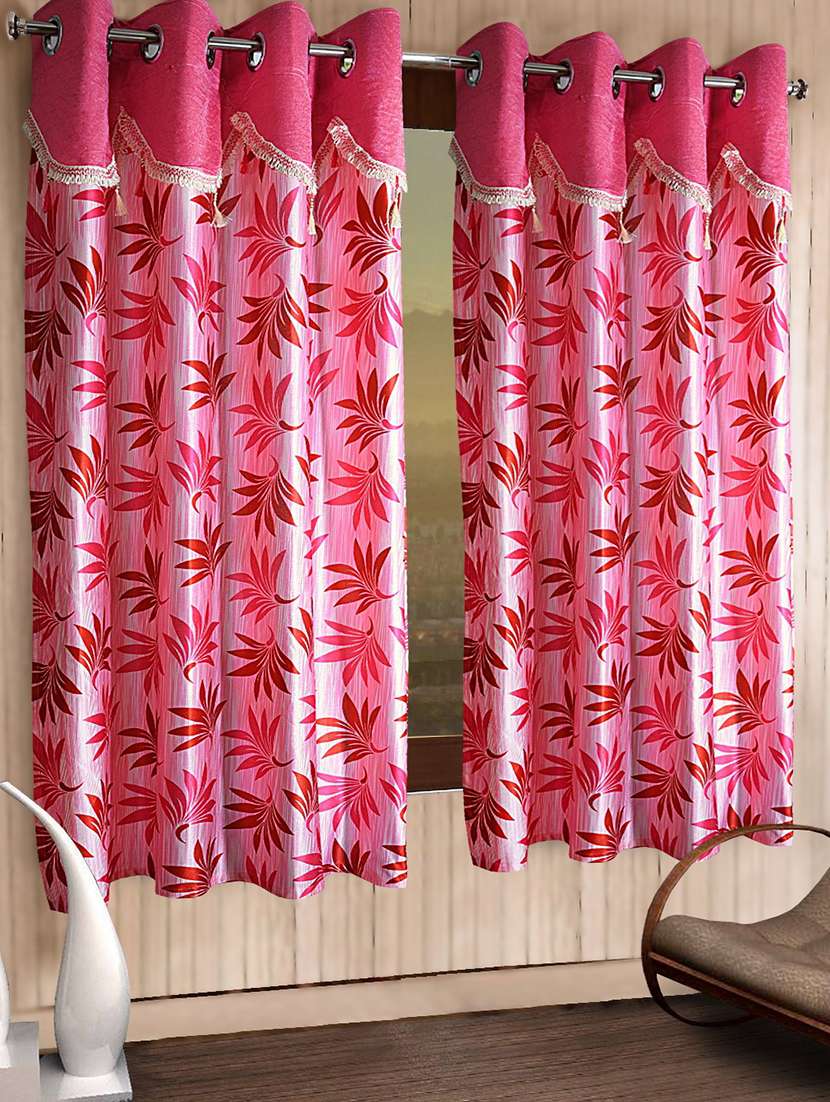 cortina designer eyelet printed home curtains
