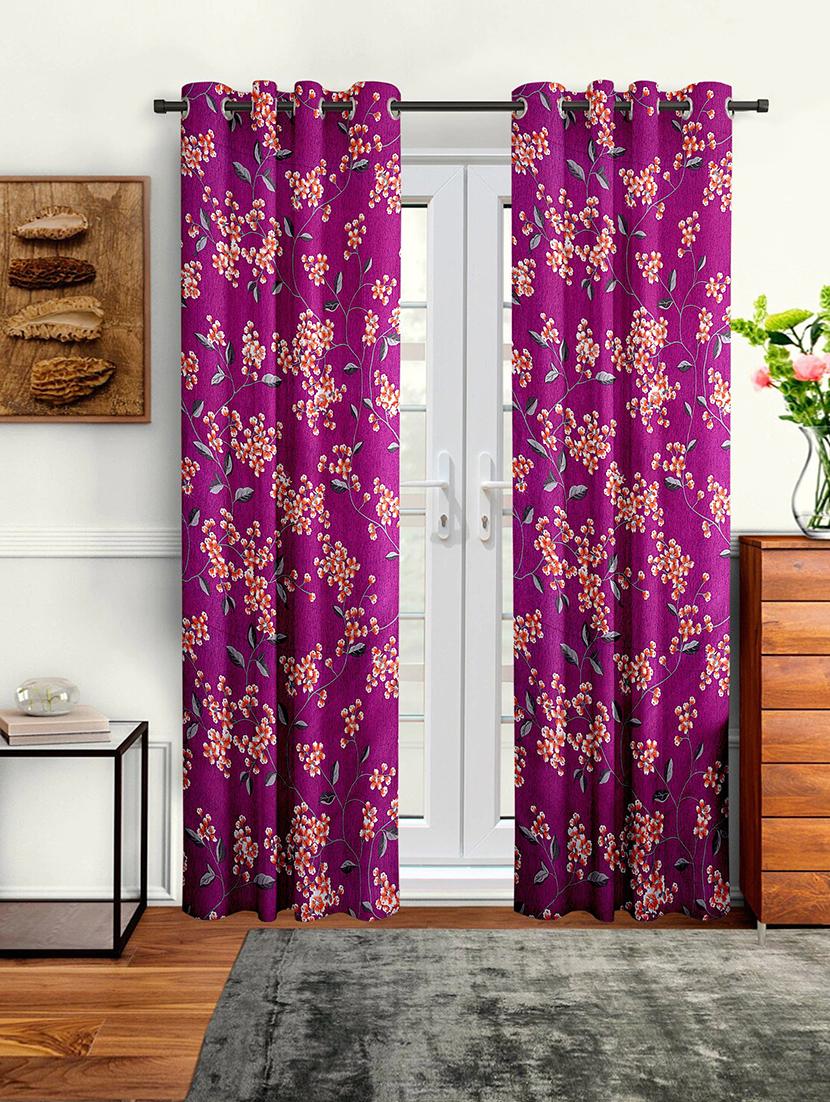 cortina designer eyelet printed home curtains