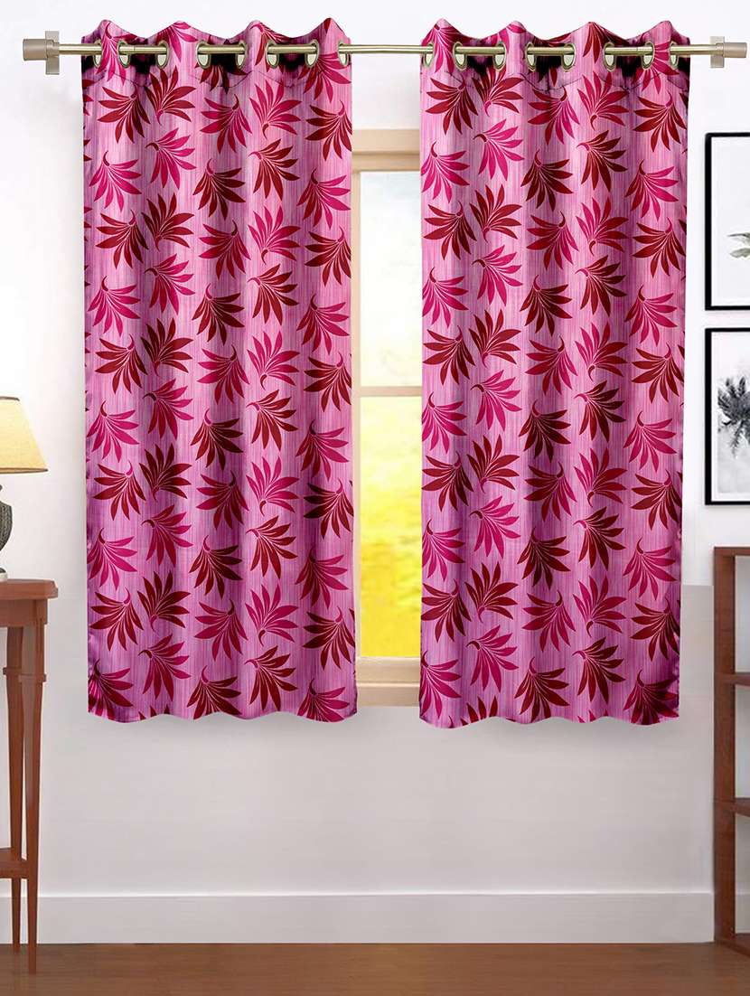 cortina designer eyelet printed home curtains