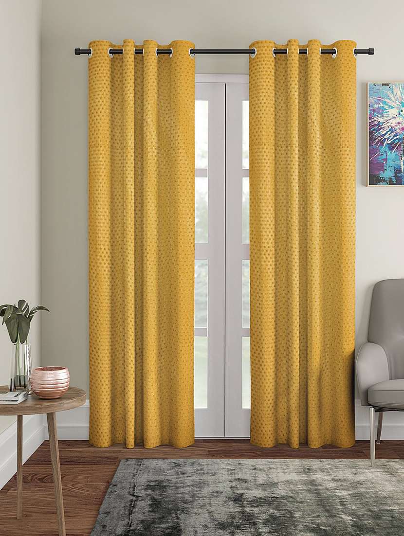 cortina designer eyelet solid home curtains